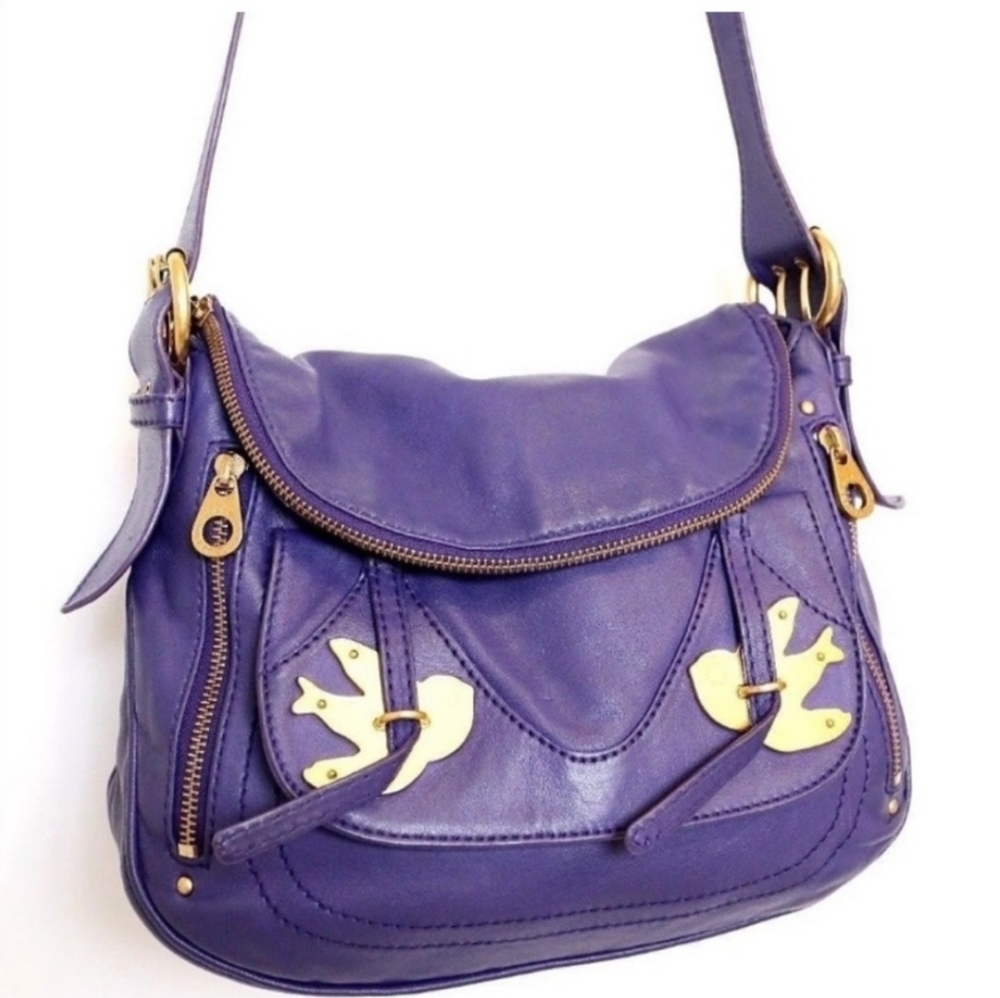 Marc Jacobs Violet Crossbody Bag with Gold Details